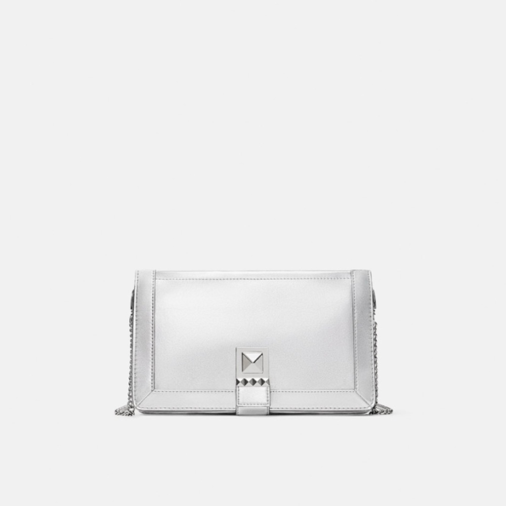 NWT • Zara • Crossbody Wallet with Stud Closure